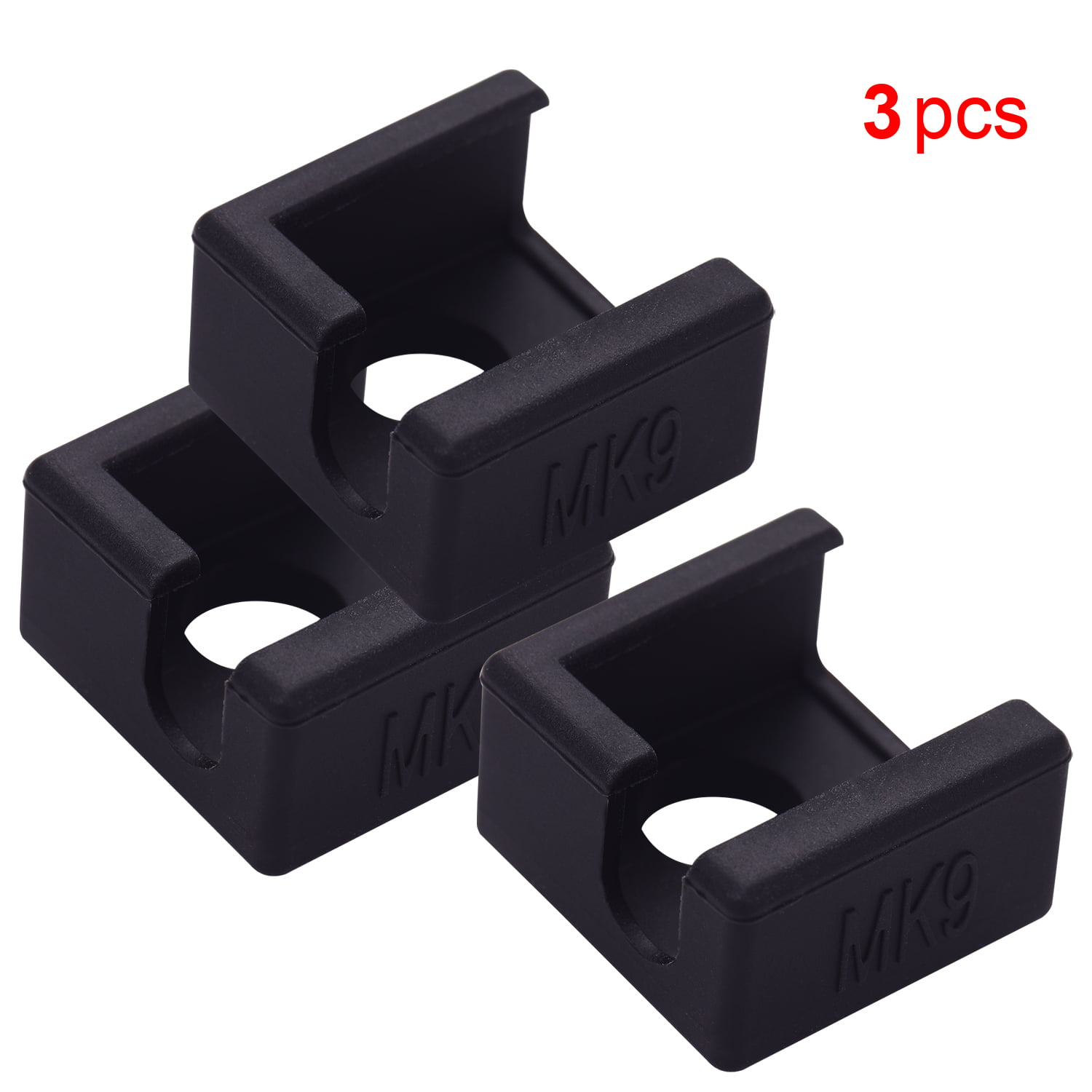 Anet A8,Black HWA KUNG 5pcs 3D Printer Silicone Sock,High Temperature Resistance Silicone Protection Case MK7 MK8 MK9 Hot End Compatible with Creality CR-10,10S,S4,S5,Ender 3 