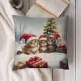 thumbnail image 4 of Christmas Kittenslinen throw pillowcase decoration pillowcase gifting preferred 18x18 inch cushion cover 2 sets sofa pillowcase sofa bedroom living room car, 4 of 4