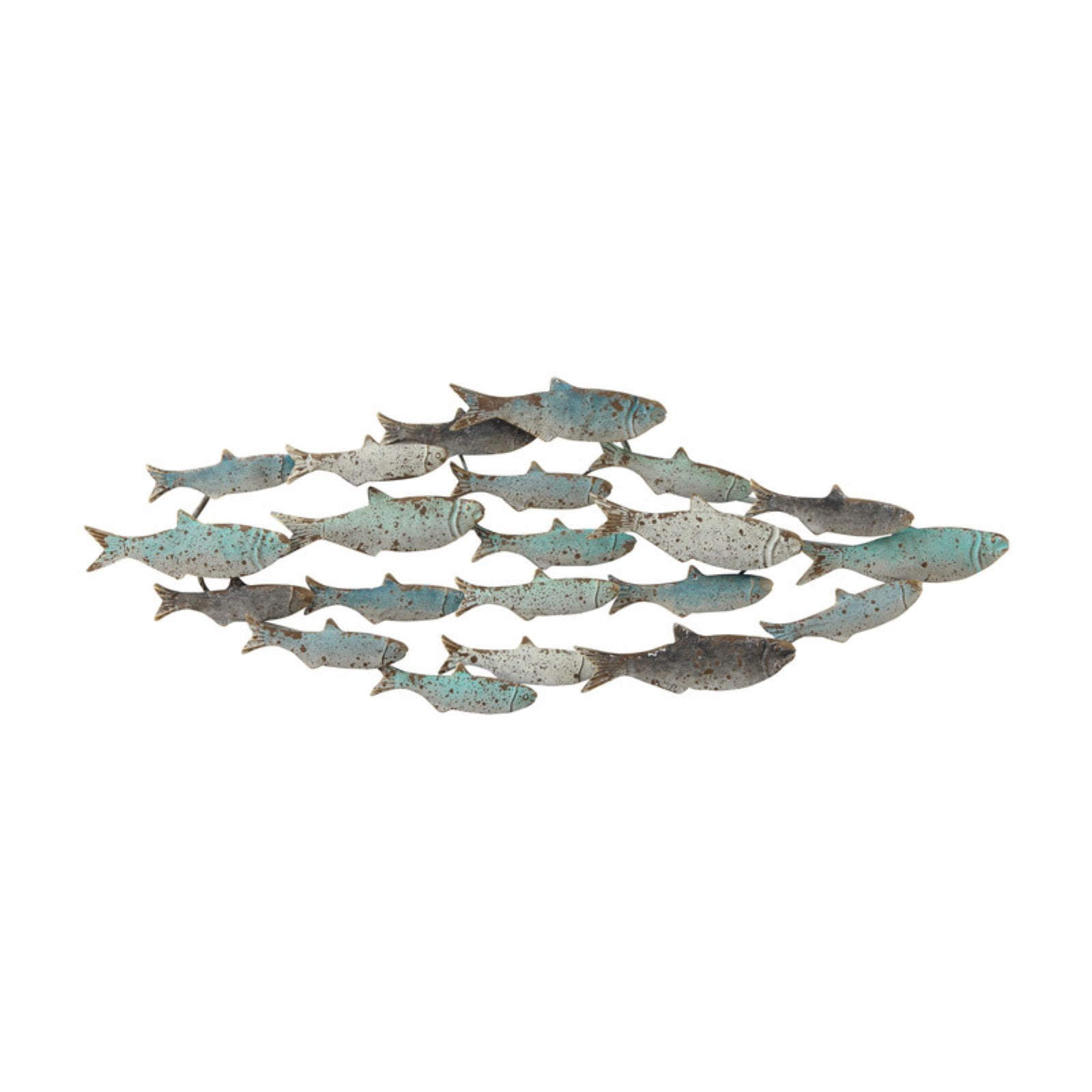 3R Studios Metal School of Fish Wall Decor