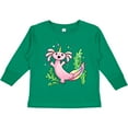 thumbnail image 3 of Inktastic Axolotl Unicorn with Rainbow Tail, Bubbles and Seaweed. Boys or Girls Long Sleeve Toddler T-Shirt, 3 of 5