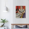 thumbnail image 4 of Acheng Canvas Wall Art Posters Print Gray Dress with Violet Stripes 1942s Painting Illustrations Modern for Living Room, Bedroom, Office  16x20 in, 4 of 5