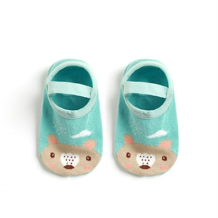 

Quealent Baby Toddler Anti Slip Socks Cute Floor Socks 0 To 3 Years Infants Boys Light Blue 0-1 Years