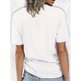thumbnail image 3 of Women'S Round Neck Short Sleeve Top with a Running Bunny Design And 'HAPPY EASTER' Slogan, Plus Size T-Shirt - 2094 Tee For Adult, Men, Women, Teen, Teenager, Adolescent, Youth., 3 of 7