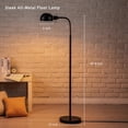 thumbnail image 5 of O'Bright - Adjustable Floor Lamp with Flexible Gooseneck and Rotatable Shade, E26 Socket, 10-Inch Base - Ideal for Reading, Bedside, Living Room, Black, 5 of 7