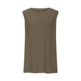 thumbnail image 3 of qucoqpe Womens Summer Tank Tops Crew Neck Sleeveless Basic T-Shirts Casual Loose Solid Color Tees Lightweight Pullover Blouse, 3 of 6