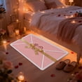 thumbnail image 4 of TIELUTT Valentine's Day Heart Shaped Envelope Door Mat Valentine's Day Red Heart Shaped Envelope Outdoor Fiber Small Soft Rug Knit Throw Blankets for Bed Throw Blanket Extra Large Small Area Rugs Home, 4 of 6