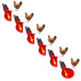 thumbnail image 2 of Chicken Drinker Cups Automatic Float Poultry Waterer Drink Cup Coop System, 2 of 2
