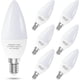 thumbnail image 1 of 6-Pack E12 LED Ceiling Fan Light Bulbs, 60 Watts Equivalent Candelabra LED Light Bulbs, Type B Light Bulb for Chandelier, Candle Lightbulbs, Non-Dimma, 1 of 5