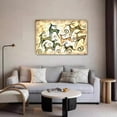 thumbnail image 5 of Fortune Deer Decorative Painting Canvas Poster Bedroom Decor Sports Landscape Office Room Decor Gift,Frame-style,16x24inch(40x60cm), 5 of 8