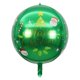 thumbnail image 3 of Globo de película de aluminio de 22 pulgadas, bola 4D, bola verde con estampado de letras de Papá Noel, bola decorativa para fiesta, juguete para niños, 3 of 5