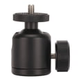 thumbnail image 1 of Camera Hot Shoe Mount, Mini Ball Head Locking Knob Design 3/8in Thread  for Monopod for Light Bracket, 1 of 8