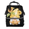 thumbnail image 1 of Fotbe Sunflower Gnomes 3 Mochila Maternidad - Lona de Sarga Impermeable, Mochila de Pañales de Gran Capacidad con Múltiples Bolsillos y Correas Ajustables, 1 of 6