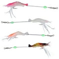 thumbnail image 3 of Juego de Señuelos de Pesca tipo Gamba, 4 Uds., 6,5g, cebo Artificial suave de PVC, Swimbait luminoso con ganchos para agua dulce y salada, 3 of 14