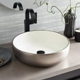 thumbnail image 4 of Native Trails PML1616-MW Precious Metals Bliss 16" Circular Fireclay Vessel Bathroom Sink, 4 of 7