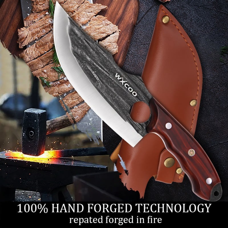 4PCS Professional Stainless Steel Multipurpose Knife Boning Knife Knife Stand Utility Knife Sharp Knife Chef Knife Cooking Knife Kitchen Items Fish Knife Pizza Small Knives Cutting Knife Fruit Knife