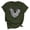 Army Green, variant on Axiiglly Valentine's T Shirt for Women Love Heart Tee Shirts Cute Print Short Sleeves Graphic Tee Tops