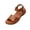 Brown, variant on Studded Wedge Sandals, Platform Wedge Sandals for Women Open Toe Ankle Strap Orthopedic Sandals With Arch Support Comfortable Slip On Low Heels Casual Walking Shoes, Black 6.5