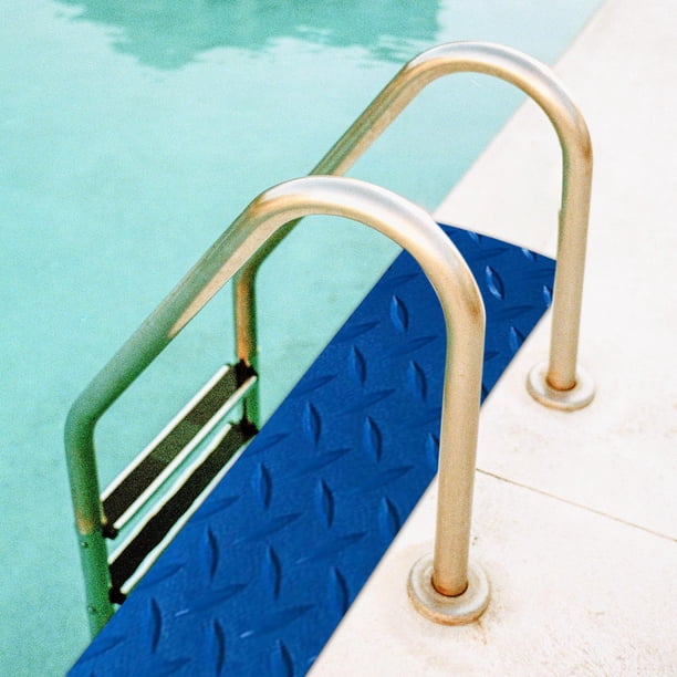Alfombrilla Antideslizante Para Escalera De Piscina – PVC, Textura De Agarre, Tamaños 23x60 Cm Y 23x90 Cm – Interior Y Exterior