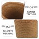 thumbnail image 2 of Cesta de flores tejida, soporte de almacenamiento tejido, maceta de flores tejida natural, cesta redonda, 2 of 8