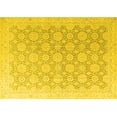 thumbnail image 1 of Ahgly Company Machine Washable Indoor Rectangle Abstract Yellow Modern Area Rugs, 2' x 4', 1 of 4
