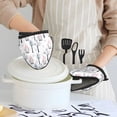 thumbnail image 6 of Pofeuu Pink oldman Winter Forest Print Thickened Mini Silicone Oven Mitts Heat Resistant, Rubber Oven Mitt Gloves, Finger Pinch Grips, Pot Holder, Silicone Potholder, 6 of 7