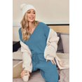 thumbnail image 2 of Ekouaer Womens Pajama Sets 2025 Fall Lounge Sweater Set Cute Fuzzy Fleece 2 Piece Long Sleeve Cozy Winter Pj Sweater Outfits, 2 of 6