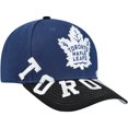 thumbnail image 3 of Men's Mitchell & Ness Blue/Black Toronto Maple Leafs Underarch Two-Tone Pro Crown Snapback Hat, 3 of 4