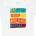 thumbnail image 4 of Inktastic Wakeboarding Eat Sleep Wakeboard Repeat Boys or Girls Baby Bodysuit, 4 of 5