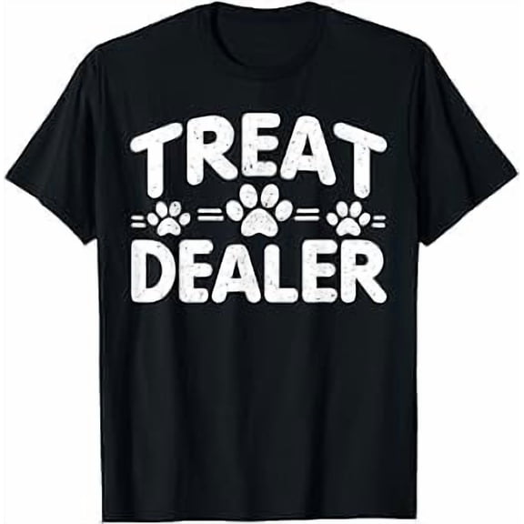 Greenink Dog Treat Dealer Funny Humor Dog Owner Treats Lover Men Women Gifts T-Shirt