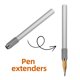 thumbnail image 5 of 8 extensores de lápiz metálicos reutilizables, extensores de lápiz para arte, extensores de bolígrafo para oficina, 5 of 7