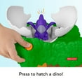 thumbnail image 3 of Fisher-Price Little People Dinosaur Hatch & Slide Playset Toddler Toy with 2 Figures, 3 of 7