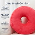 thumbnail image 3 of Cheer Collection Round Donut Pillow - Super Soft Microplush Doughnut Pillow and Comfy Seat Cushion for Kids and Adults, 3 of 5