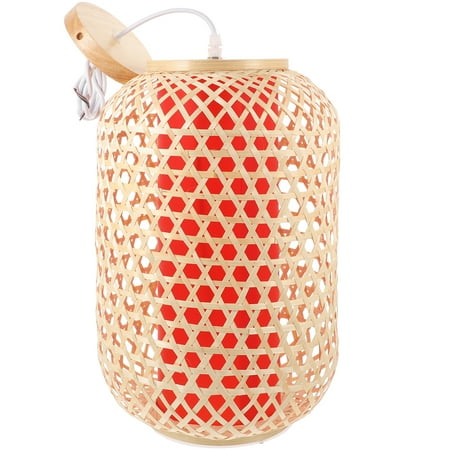 

Hemoton Bamboo Lampshade Chinese Style Bamboo Lampshade Pendant Light Lamp Cover Lamp Accessory