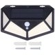 thumbnail image 1 of Luz solar con sensor de movimiento 114LED Lámpara de pared solar Luz de inducción corporal impermeable para patio, 1 of 5