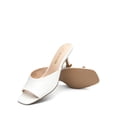 thumbnail image 2 of Dream Pairs Womens slip on heeled square toe sandals, 2 of 7