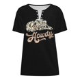 thumbnail image 4 of Womens Spring Short Sleeve Tees Country Music Print Vacation Tops Casual V-Neck Trendy Fashion T Shirts, 4 of 4