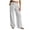 White, variant on Costeam Womens Striped Wide Leg Pants Drawstring High Elastic Waist with Side Pockets Loose Fit Straight Leg Lightweight Soft Breathable Casual Long Trousers Comfy Relaxed Fit Bottoms
