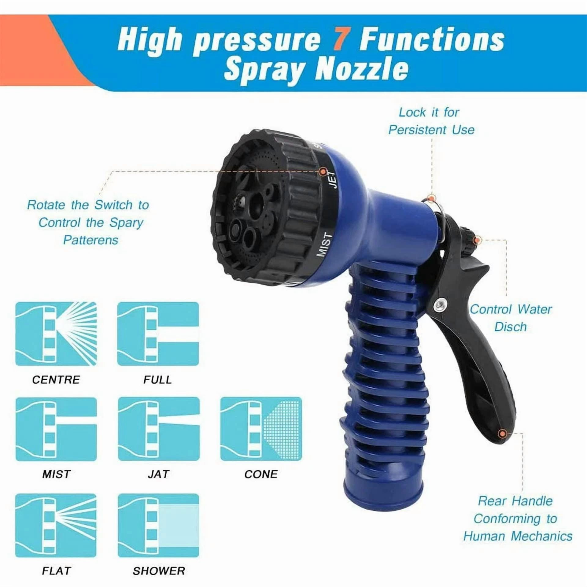 PURELY- Portable Garden Hoses With Double Latex Core For Gardening Lawn Car Pet Washing