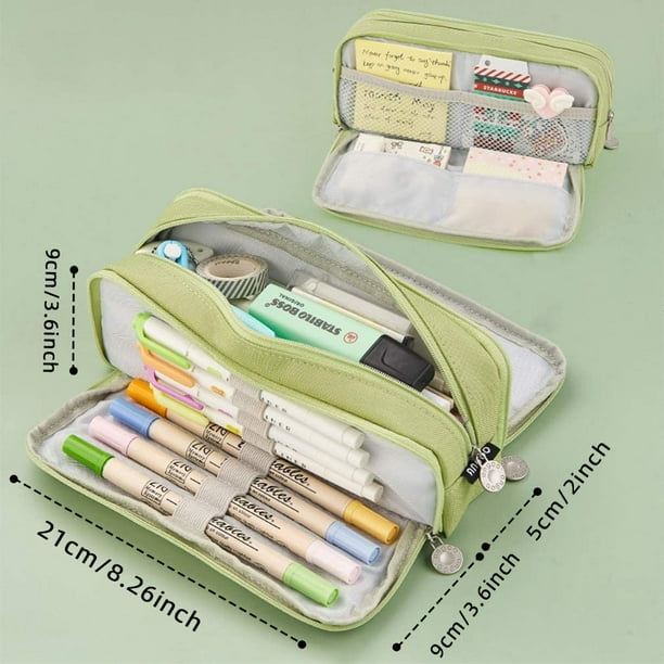 Large pencil on sale case with compartments