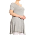 thumbnail image 2 of Women's Plus Size Solid Tunic Top, 2 of 4