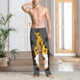 thumbnail image 2 of Fotbe Bee Gnome With Sunflower Pantalones de Pijama para Hombre, Pantalones de Dormir, Pantalones de Casa con Cintura Ajustable y Bolsillos-X-Large, 2 of 6