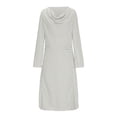 thumbnail image 1 of Gspmoly Robes d'Été, Mode Femmes Robe Chemise à Col Rond Uni à Manches Longues Taille Haute Robes de Soirée pour Femmes Liquidation, 1 of 4