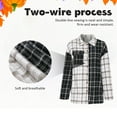 thumbnail image 4 of Womens Flannel Plaid Shirts Oversized Button Down Shirts Blouse Tops, 4 of 7