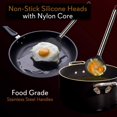 thumbnail image 6 of NutriChef Non-Stick Soup Ladle and Spatula Cookware Set, Stainless Steel PKSPT15, 6 of 7