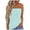 Light Blue, variant on Womens Bandeau Tube Top Breathable Stretch Sleeveless Casual Beach Party Wear