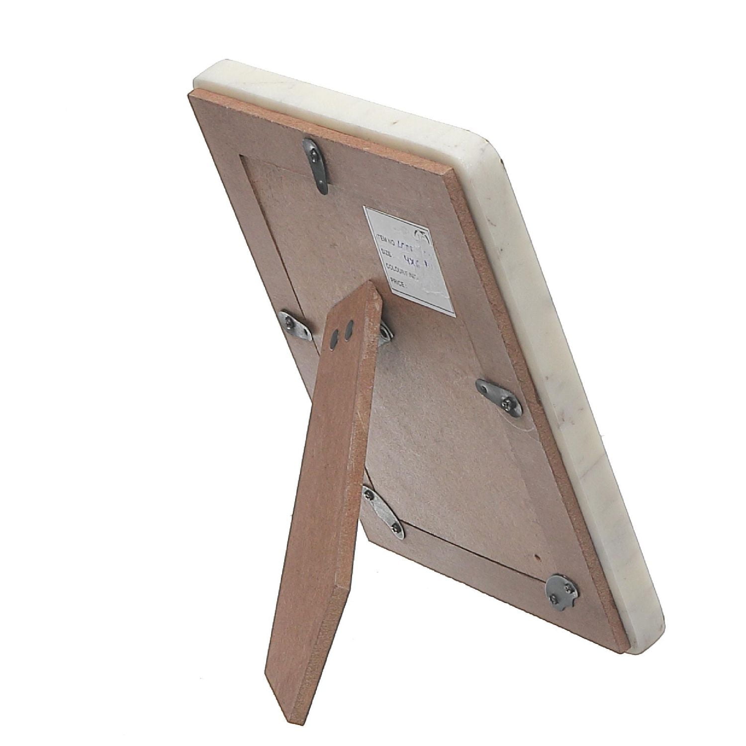 4X6 Marble White & Grey Picture Frame