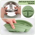 thumbnail image 5 of 2" Depth Stainless Steel Baby Plates With Suction,Stainless Suction Bowl - Detachable Silicone Base, 2-In-1 Split Feeding Dish For Picky Eaters, Dishwasher Safe Weaning Essentials, 5 of 6