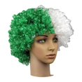 thumbnail image 1 of TQEHS Pelucas de colores de bandera, pelucas de fútbol, pelucas de bandera cortas y rizadas, suministros para porristas, tocados de Halloween, tocados, fiestas, cosplay, carnavales, festivales, desfil, 1 of 6