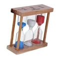 thumbnail image 5 of 1/3/5 Minutes Wood Frame Hourglass Sandglass Sand Clock Timer Random Color, 5 of 5