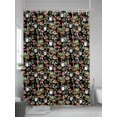 thumbnail image 5 of Fsddascl Frog Mushroom Shower Curtain Set - 72" x 78" Washable Bathtub Curtain with 12 Hooks, Red Brown Coffee Plant Black Idyllic Waterproof Fabric Stall Shower Curtains for Bathroom/Bathtub Décor, 5 of 6